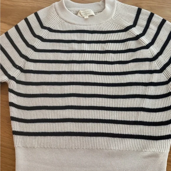 Sezane Sami Jumper Natural / Navy Size Small - Picture 2 of 6
